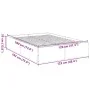 White engineered wood bed frame 120x190 cm by vidaXL, Beds and slatted bases - Ref: Foro24-3281042, Price: 123,98 €, Discount: %