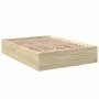 Sonoma oak engineered wood bed frame 140x200 cm by vidaXL, Beds and slatted bases - Ref: Foro24-3281016, Price: 120,44 €, Dis...
