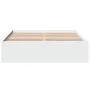 Weißer Bettrahmen aus Holzwerkstoff, 140 x 200 cm von vidaXL, Betten und Lattenroste - Ref: Foro24-3281014, Preis: 123,69 €, ...