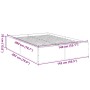 White engineered wood bed frame 140x200 cm by vidaXL, Beds and slatted bases - Ref: Foro24-3281014, Price: 124,85 €, Discount: %