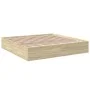 Sonoma oak engineered wood bed frame 180x200 cm by vidaXL, Beds and slatted bases - Ref: Foro24-3280995, Price: 135,07 €, Dis...