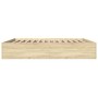 Estructura de cama madera de ingeniería roble Sonoma 180x200 cm de vidaXL, Camas y somieres - Ref: Foro24-3280995, Precio: 13...