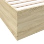 Estructura de cama madera de ingeniería roble Sonoma 180x200 cm de vidaXL, Camas y somieres - Ref: Foro24-3280995, Precio: 13...