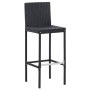 Garden bar furniture and cushions set 7 pieces black synthetic rattan by vidaXL, Garden sets - Ref: Foro24-49562, Price: 579,...