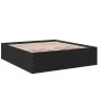 Black engineered wood bed frame 180x200 cm by vidaXL, Beds and slatted bases - Ref: Foro24-3280903, Price: 162,03 €, Discount: %