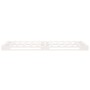 Estructura de cama sin colchón madera maciza blanca 75x190 cm