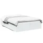 Estructura de cama madera de ingeniería blanca 135x190 cm de vidaXL, Camas y somieres - Ref: Foro24-3281035, Precio: 122,34 €...