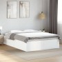 White engineered wood bed frame 135x190 cm by vidaXL, Beds and slatted bases - Ref: Foro24-3281035, Price: 123,88 €, Discount: %