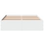 Weißer Bettrahmen aus Holzwerkstoff, 135 x 190 cm von vidaXL, Betten und Lattenroste - Ref: Foro24-3281035, Preis: 123,88 €, ...