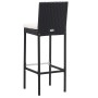 Garden bar furniture and cushions set 7 pieces black synthetic rattan by vidaXL, Garden sets - Ref: Foro24-49562, Price: 579,...