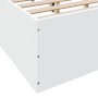 Weißer Bettrahmen aus Holzwerkstoff, 135 x 190 cm von vidaXL, Betten und Lattenroste - Ref: Foro24-3281035, Preis: 123,88 €, ...