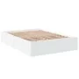 White engineered wood bed frame 140x190 cm by vidaXL, Beds and slatted bases - Ref: Foro24-3281028, Price: 122,50 €, Discount: %