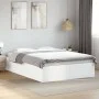 White engineered wood bed frame 140x190 cm by vidaXL, Beds and slatted bases - Ref: Foro24-3281028, Price: 122,50 €, Discount: %