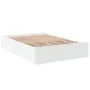 White engineered wood bed frame 140x190 cm by vidaXL, Beds and slatted bases - Ref: Foro24-3281028, Price: 122,50 €, Discount: %