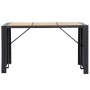 Garden bar furniture and cushions set 7 pieces black synthetic rattan by vidaXL, Garden sets - Ref: Foro24-49562, Price: 579,...