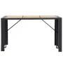 Garden bar furniture and cushions set 7 pieces black synthetic rattan by vidaXL, Garden sets - Ref: Foro24-49562, Price: 570,...
