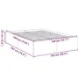 White engineered wood bed frame 140x190 cm by vidaXL, Beds and slatted bases - Ref: Foro24-3281028, Price: 122,50 €, Discount: %