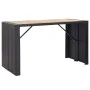 Garden bar furniture and cushions set 7 pieces black synthetic rattan by vidaXL, Garden sets - Ref: Foro24-49562, Price: 570,...