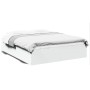 Estructura de cama madera de ingeniería blanca 160x200 cm de vidaXL, Camas y somieres - Ref: Foro24-3281000, Precio: 132,76 €