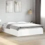 Weißer Bettrahmen aus Holzwerkstoff, 160 x 200 cm von vidaXL, Betten und Lattenroste - Ref: Foro24-3281000, Preis: 130,96 €, ...