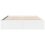 Weißer Bettrahmen aus Holzwerkstoff, 160 x 200 cm von vidaXL, Betten und Lattenroste - Ref: Foro24-3281000, Preis: 130,96 €, ...