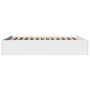 Estructura de cama madera de ingeniería blanca 160x200 cm de vidaXL, Camas y somieres - Ref: Foro24-3281000, Precio: 132,76 €
