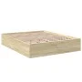Estructura de cama madera de ingeniería roble Sonoma 160x200 cm de vidaXL, Camas y somieres - Ref: Foro24-3281002, Precio: 12...