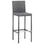 9 Stück synthetisches Rattan Gartenbar-Möbel Akaziengrau Holz von vidaXL, Gartensets - Ref: Foro24-49567, Preis: 639,82 €, Ra...
