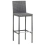 9 Stück synthetisches Rattan Gartenbar-Möbel Akaziengrau Holz von vidaXL, Gartensets - Ref: Foro24-49567, Preis: 647,81 €, Ra...