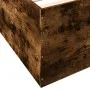 Smoked oak engineered wood bed frame 150x200cm by vidaXL, Beds and slatted bases - Ref: Foro24-3280920, Price: 145,01 €, Disc...