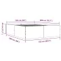 Estructura de cama madera de ingeniería roble ahumado 150x200cm de vidaXL, Camas y somieres - Ref: Foro24-3280920, Precio: 14...