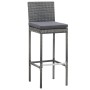 9 Stück synthetisches Rattan Gartenbar-Möbel Akaziengrau Holz von vidaXL, Gartensets - Ref: Foro24-49567, Preis: 647,81 €, Ra...