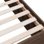 Oak brown engineered wood bed frame 150x200 cm by vidaXL, Beds and slatted bases - Ref: Foro24-3280922, Price: 149,37 €, Disc...