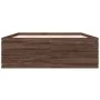 Estructura de cama madera de ingeniería marrón roble 140x200 cm de vidaXL, Camas y somieres - Ref: Foro24-3280929, Precio: 14...