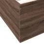 Oak brown engineered wood bed frame 140x200 cm by vidaXL, Beds and slatted bases - Ref: Foro24-3280929, Price: 146,49 €, Disc...