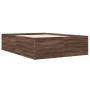 Bettgestell aus eichenbraunem Holzwerkstoff, 140 x 190 cm von vidaXL, Betten und Lattenroste - Ref: Foro24-3280943, Preis: 14...
