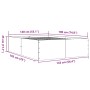 Bettgestell aus eichenbraunem Holzwerkstoff, 140 x 190 cm von vidaXL, Betten und Lattenroste - Ref: Foro24-3280943, Preis: 14...