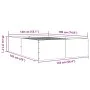 Oak brown engineered wood bed frame 140x190 cm by vidaXL, Beds and slatted bases - Ref: Foro24-3280943, Price: 144,09 €, Disc...