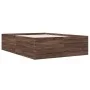 Bettgestell aus eichenbraunem Holzwerkstoff, 120 x 200 cm von vidaXL, Betten und Lattenroste - Ref: Foro24-3280936, Preis: 14...