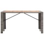 9 Stück synthetisches Rattan Gartenbar-Möbel Akaziengrau Holz von vidaXL, Gartensets - Ref: Foro24-49567, Preis: 647,81 €, Ra...
