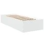 White engineered wood bed frame 90x190 cm by vidaXL, Beds and slatted bases - Ref: Foro24-3281063, Price: 93,82 €, Discount: %