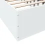 White engineered wood bed frame 90x190 cm by vidaXL, Beds and slatted bases - Ref: Foro24-3281063, Price: 93,82 €, Discount: %