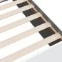 White engineered wood bed frame 90x190 cm by vidaXL, Beds and slatted bases - Ref: Foro24-3281063, Price: 93,82 €, Discount: %