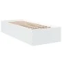 White engineered wood bed frame 90x200 cm by vidaXL, Beds and slatted bases - Ref: Foro24-3281056, Price: 95,37 €, Discount: %