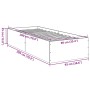 Estructura de cama madera de ingeniería blanca 90x200 cm de vidaXL, Camas y somieres - Ref: Foro24-3281056, Precio: 96,52 €, ...