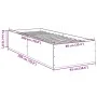 White engineered wood bed frame 90x200 cm by vidaXL, Beds and slatted bases - Ref: Foro24-3281056, Price: 95,37 €, Discount: %