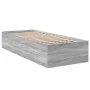 Sonoma gray engineered wood bed frame 90x200 cm by vidaXL, Beds and slatted bases - Ref: Foro24-3281061, Price: 95,37 €, Disc...