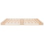 Estructura de cama sin colchón madera maciza de pino 135x190 cm