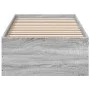 Sonoma gray engineered wood bed frame 90x200 cm by vidaXL, Beds and slatted bases - Ref: Foro24-3281061, Price: 95,37 €, Disc...