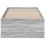 Sonoma-grauer Holzwerkstoff-Bettrahmen 90 x 190 cm von vidaXL, Betten und Lattenroste - Ref: Foro24-3281068, Preis: 94,54 €, ...